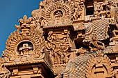 The great Chola temples of Tamil Nadu - The Brihadishwara Temple of Thanjavur. The first (outer) entrance gopura. 